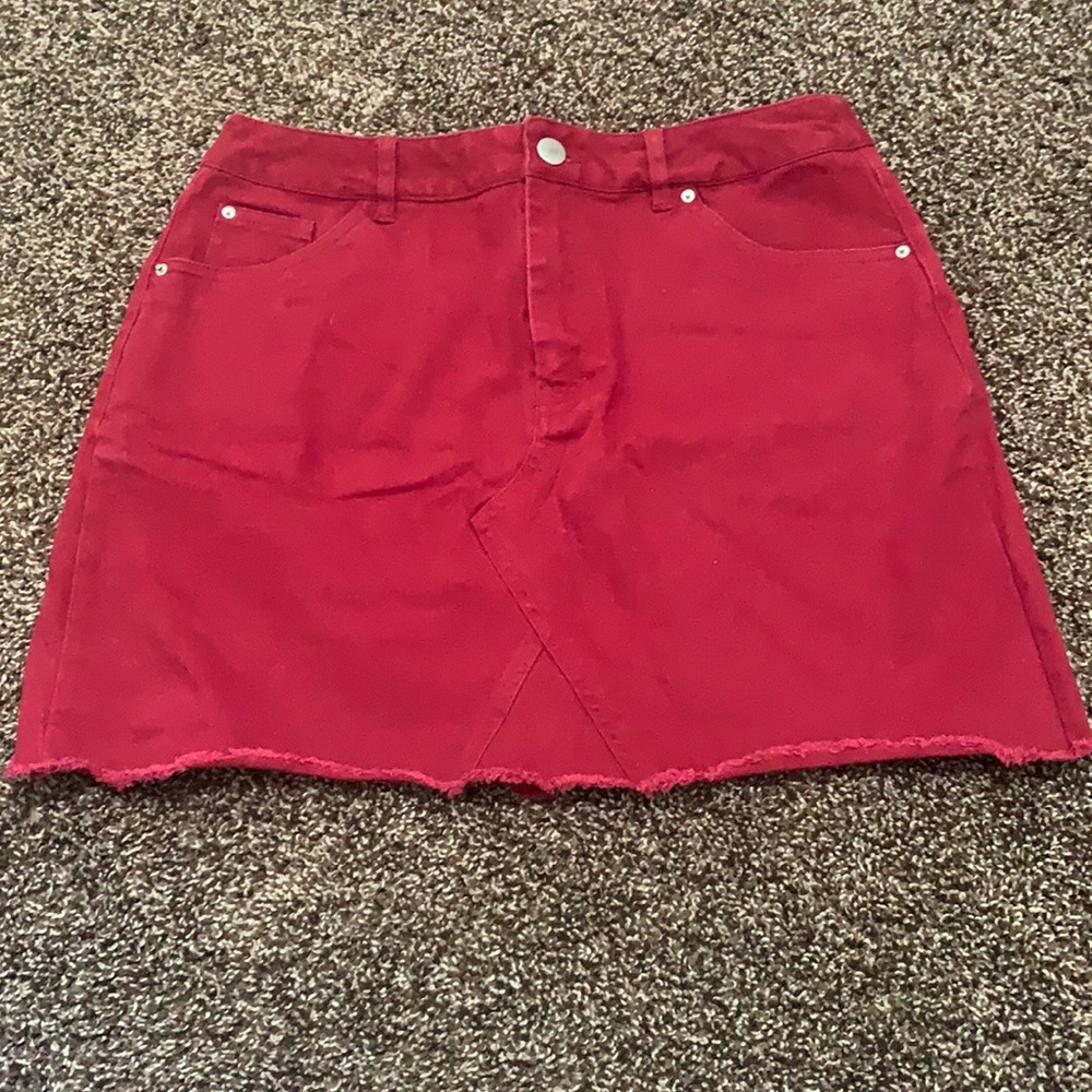 Red Forever21 Skirt
